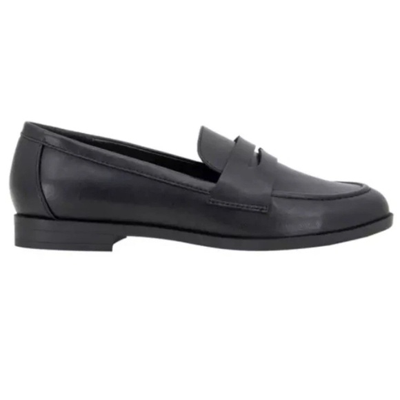 NWT Kensie Gitty Ladies' Penny Loafer Color Black Size 8.5 Easy On Extra Padded - Picture 2 of 6